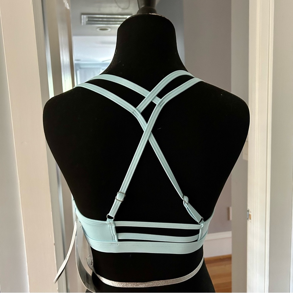 ATHLETA (SKY BLUE) Cross Strap Bikini TOP = SM | BOTTOM = MED - Picture 8 of 16